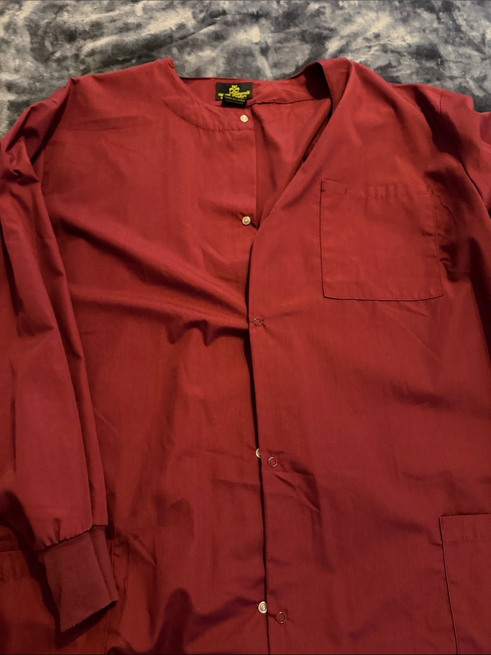 Women’s Burgundy Scrub Jacket